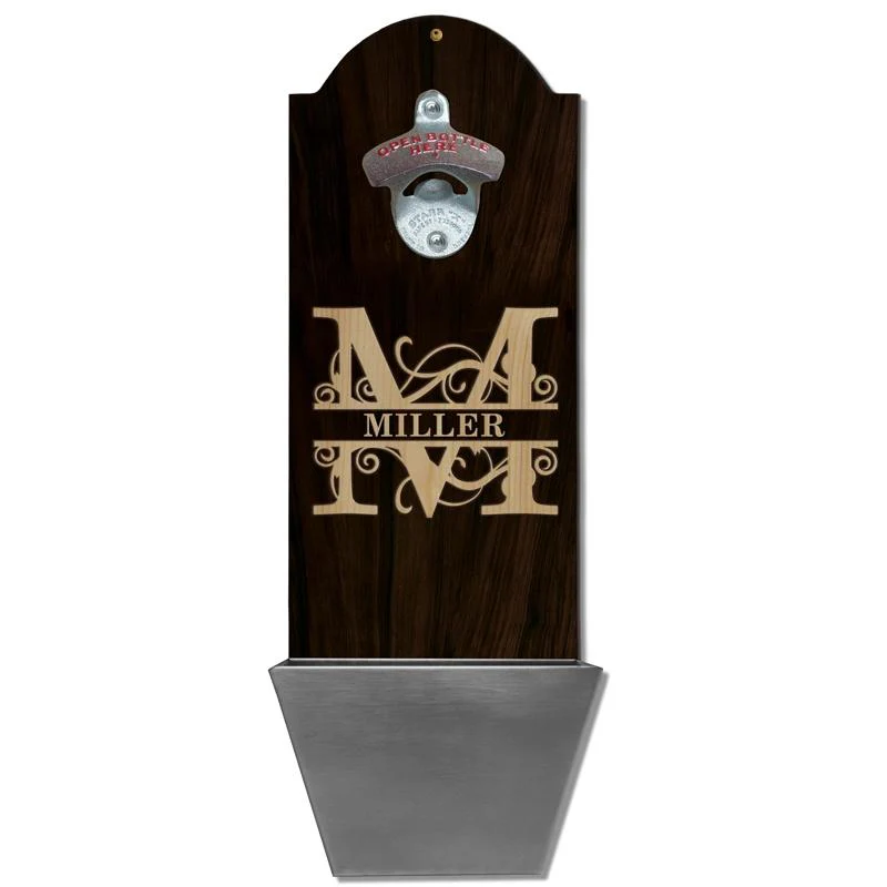 Round Top Plaque with Cap Catcher - Custom - Family Monogram
