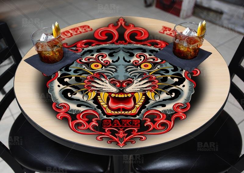 Round Wooden Table Top - Two Sizes Available - Tiger Fang Sake