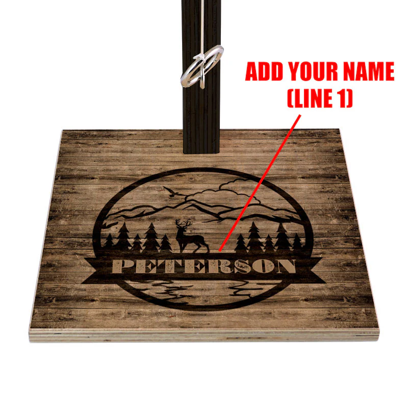 CUSTOMIZABLE Large Tabletop Ring Toss Game - Rustic Outdoors - Image 2
