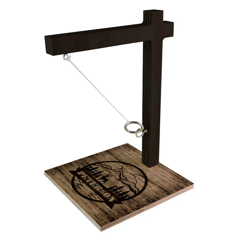 CUSTOMIZABLE Large Tabletop Ring Toss Game - Rustic Outdoors - Image 3