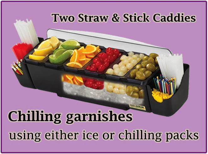 San Jamar® Dome Garnish Condiment Center - Image 3