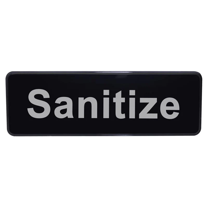 "Sanitize" Sign - 9" x 3"