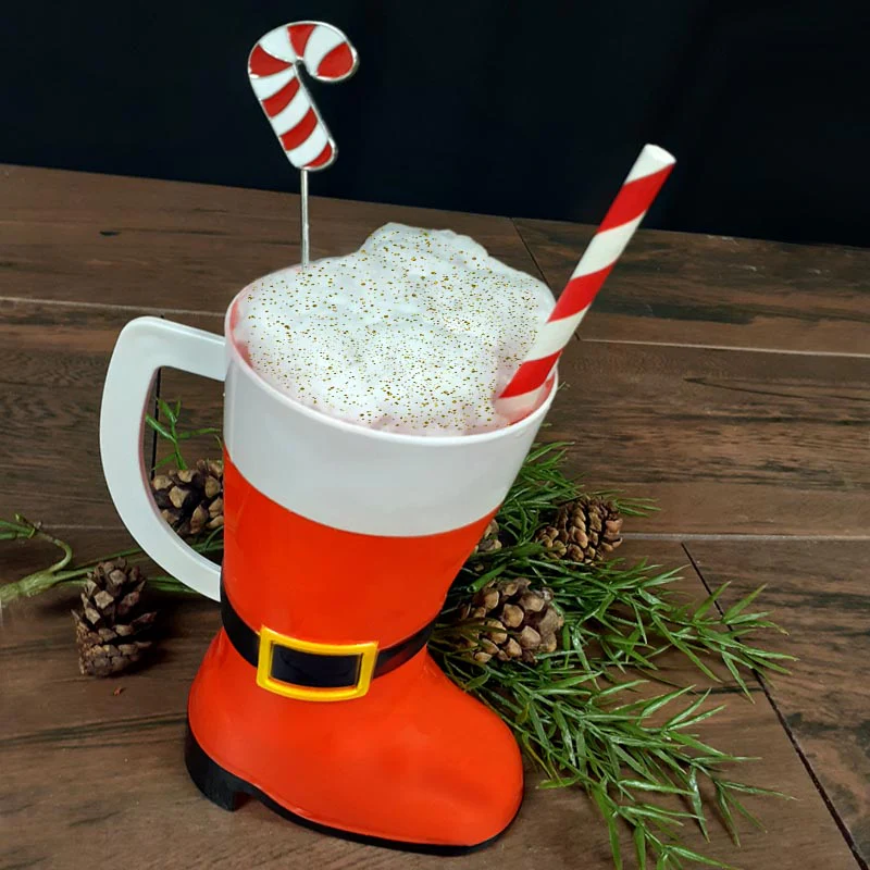 Santa Boot Mug - Plastic - 10 ounce - Image 2