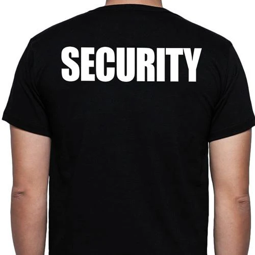 Security T-Shirt, Full Front & Back - Image 3