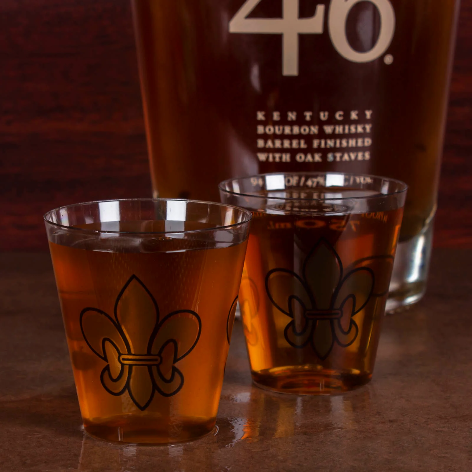 Shot Glasses - 20ct. - Fleur De Lis - 2 ounce - Image 2