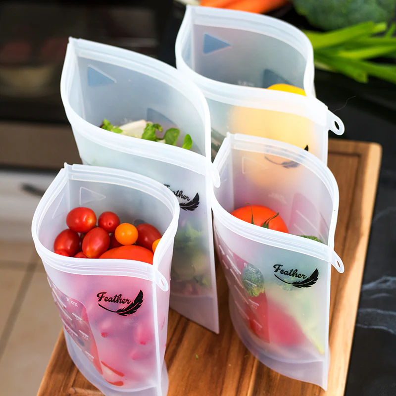 Silicone Food Storage Bags – Reusable - 4 Pack - Image 6