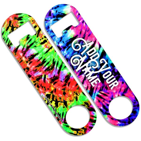 Skinny Mini Bottle Opener - Tie Dye - CUSTOMIZABLE