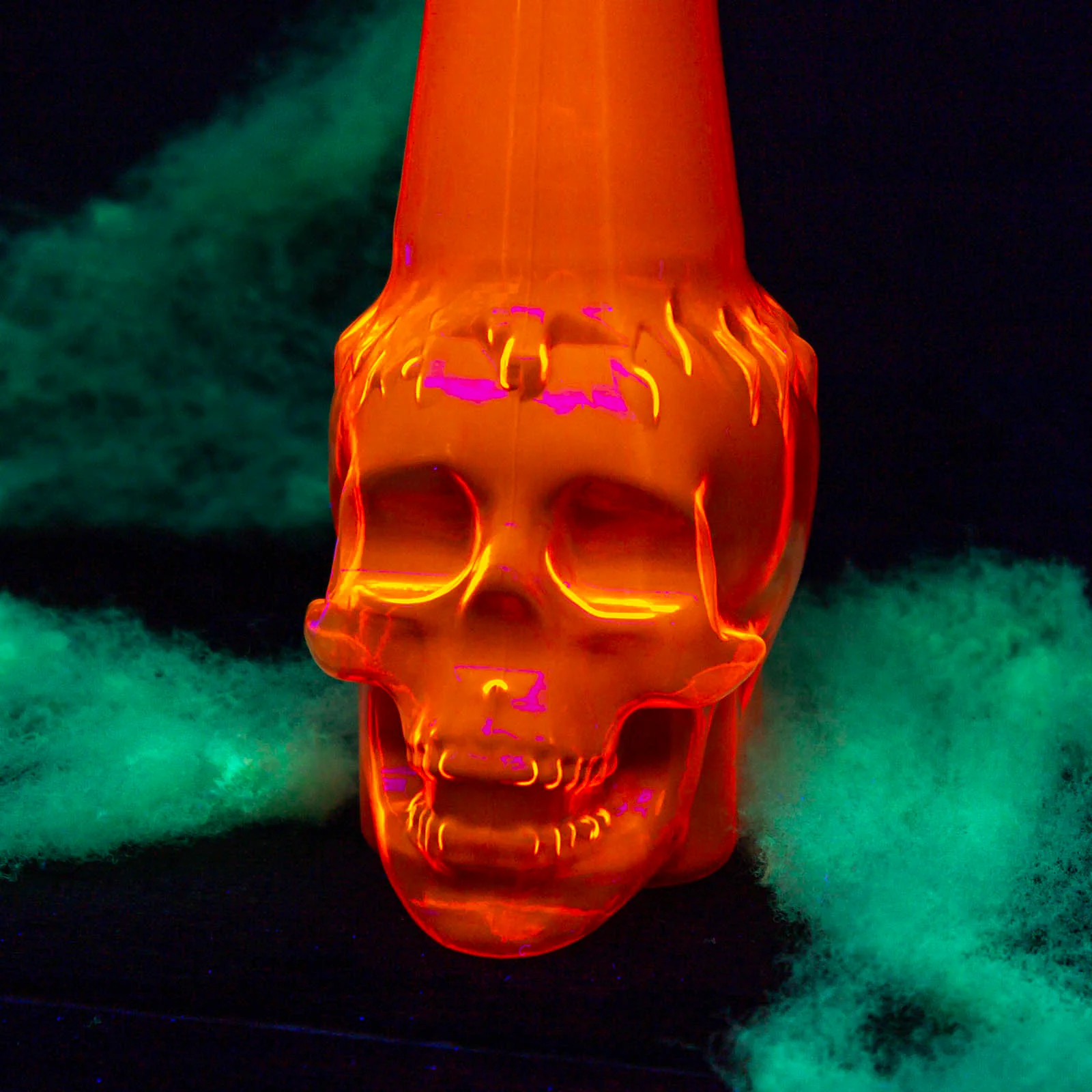 Orange Glow Skull Party Yard - 16 Ounce - Image 4