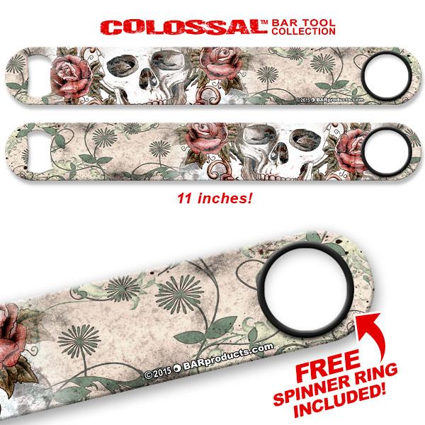 Skulls N Roses Kolorcoat™ 11" Long COLOSSAL™ Speed Bottle Opener