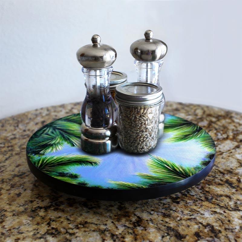SKY & TREES Lazy Susan - 3 Different Sizes - For Kitchen Table Top - Handcrafted in USA - Image 3