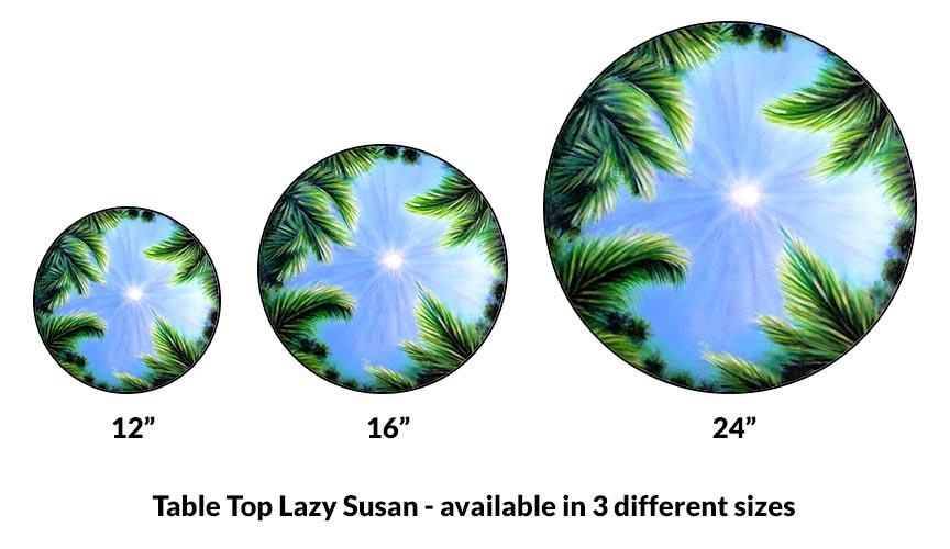 SKY & TREES Lazy Susan - 3 Different Sizes - For Kitchen Table Top - Handcrafted in USA - Image 5