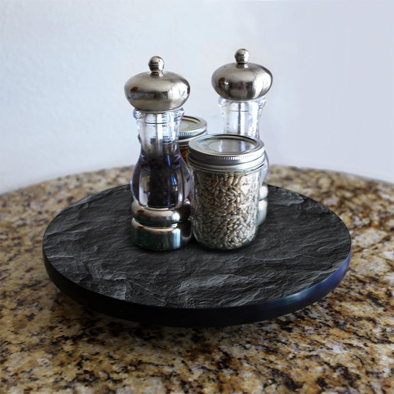 SLATE Design Lazy Susan - 3 Different Sizes - For Kitchen Table Top - Handcrafted in USA - Image 3