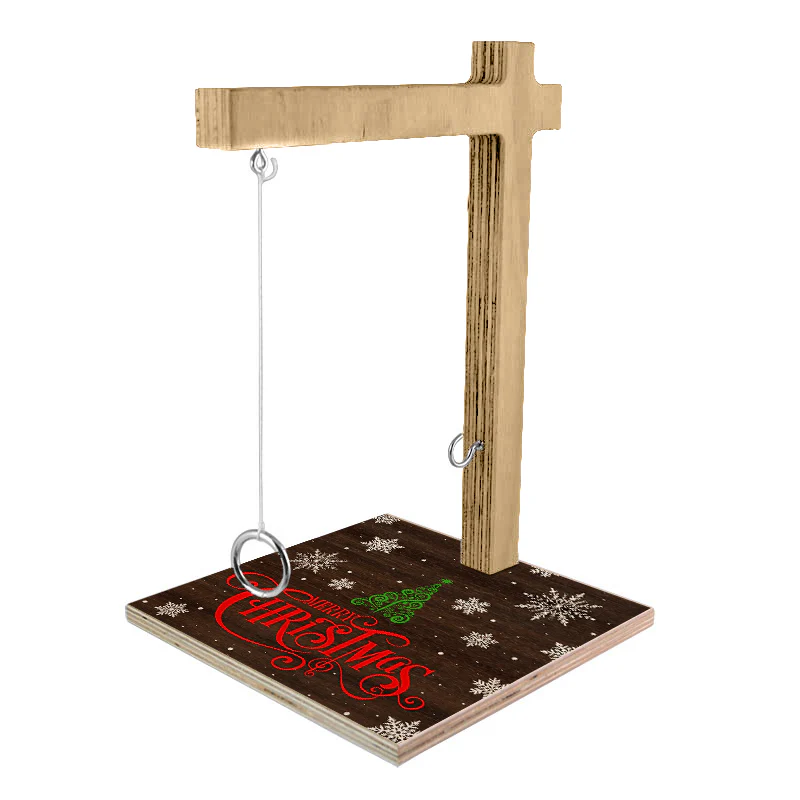 Small Tabletop Ring Toss Game - Merry Christmas - Image 3