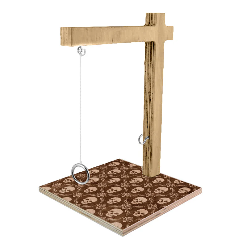 Small Tabletop Ring Toss Game - Skulls - Image 3