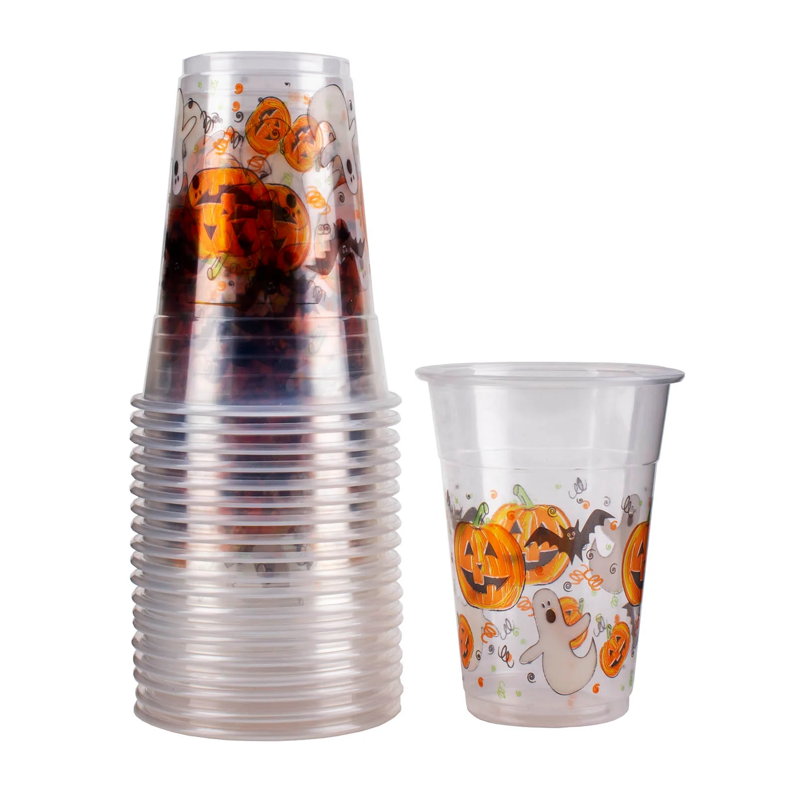 Soft Plastic Cups - 16 ounce - Halloween 20 Ct. - Image 2