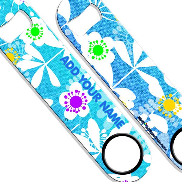 Abstract Flowers Bottle Opener – ADD YOUR NAME SPEED - Image 4
