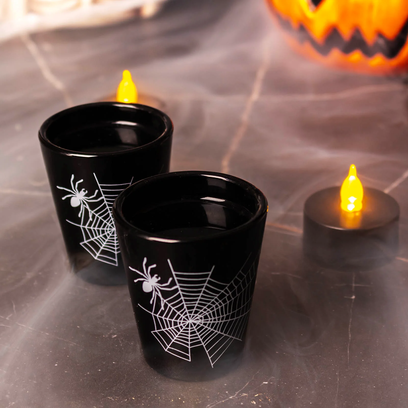 Spider Web Halloween Shot Glass - Image 3