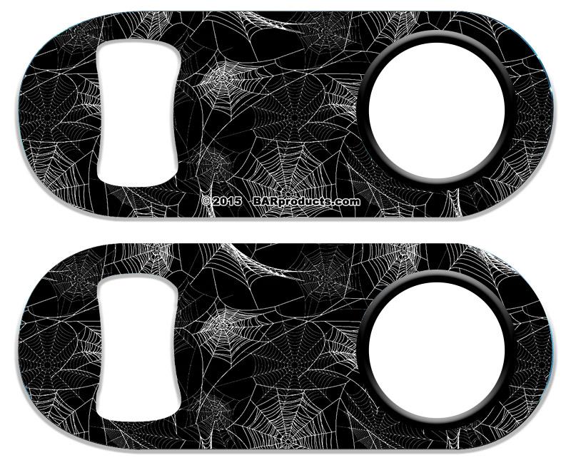 Spider Web Mini Bottle Opener with Retractable Reel - Image 3