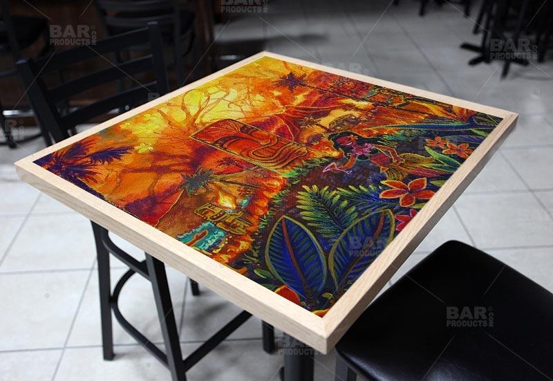 Square Wooden Table Top - Two Sizes Available - Lucky Tiki - Image 2