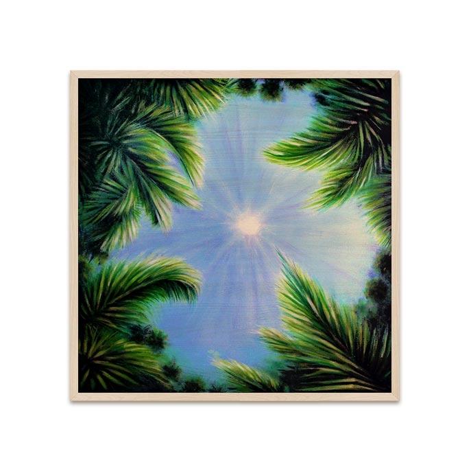 Square Wooden Table Top - Two Sizes Available - Sky and Trees - Image 3
