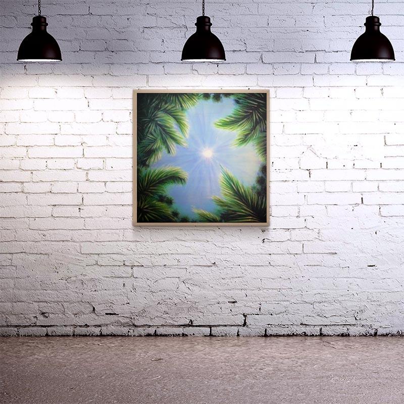 Square Wooden Table Top - Two Sizes Available - Sky and Trees - Image 4