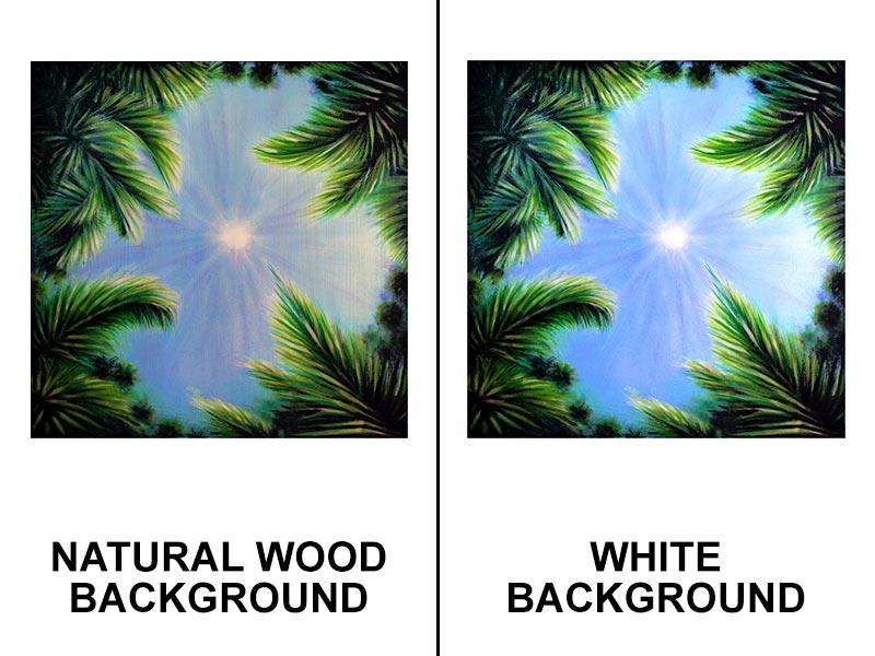 Square Wooden Table Top - Two Sizes Available - Sky and Trees - Image 5