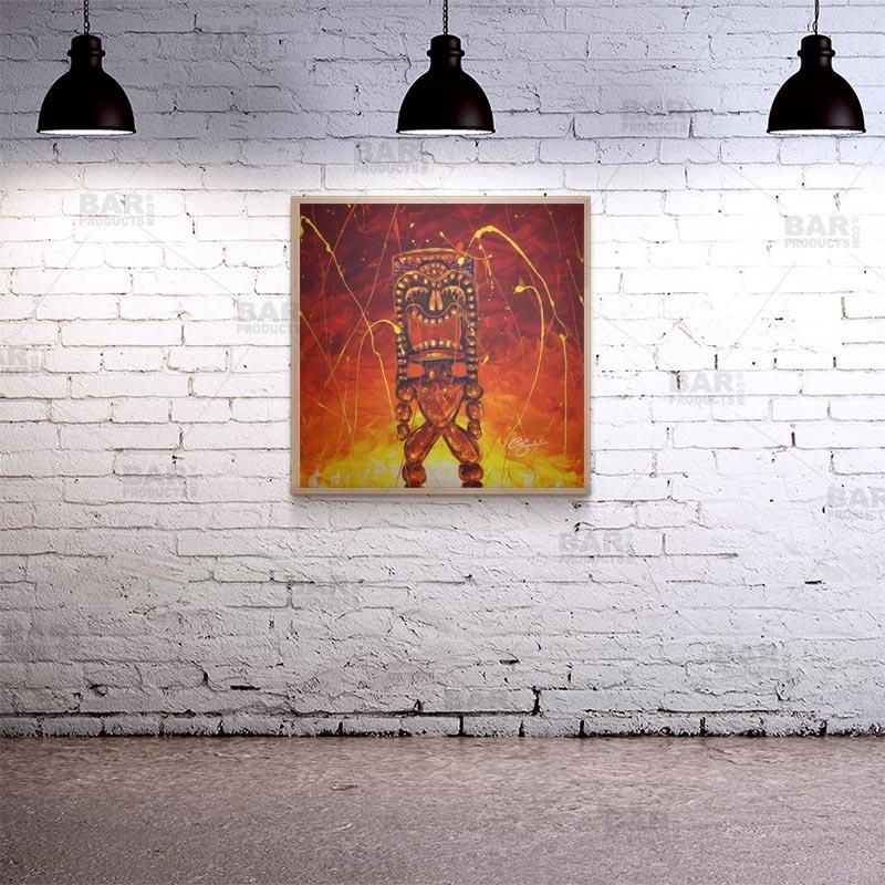 Square Wooden Table Top - Two Sizes Available - Tiki Hot Lava - Image 4