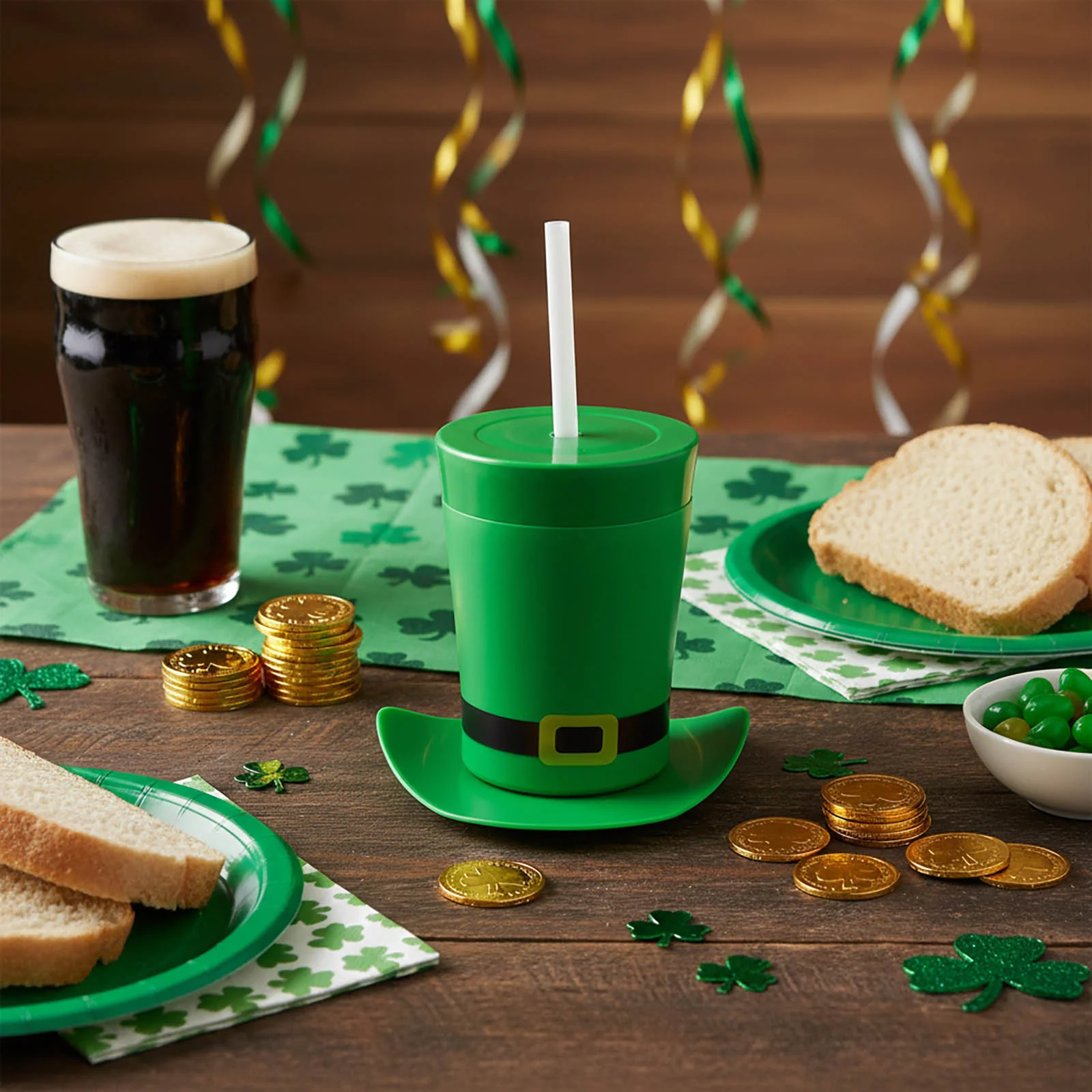 St.Partick's Leprechaun Top Hat - 10oz - Image 2