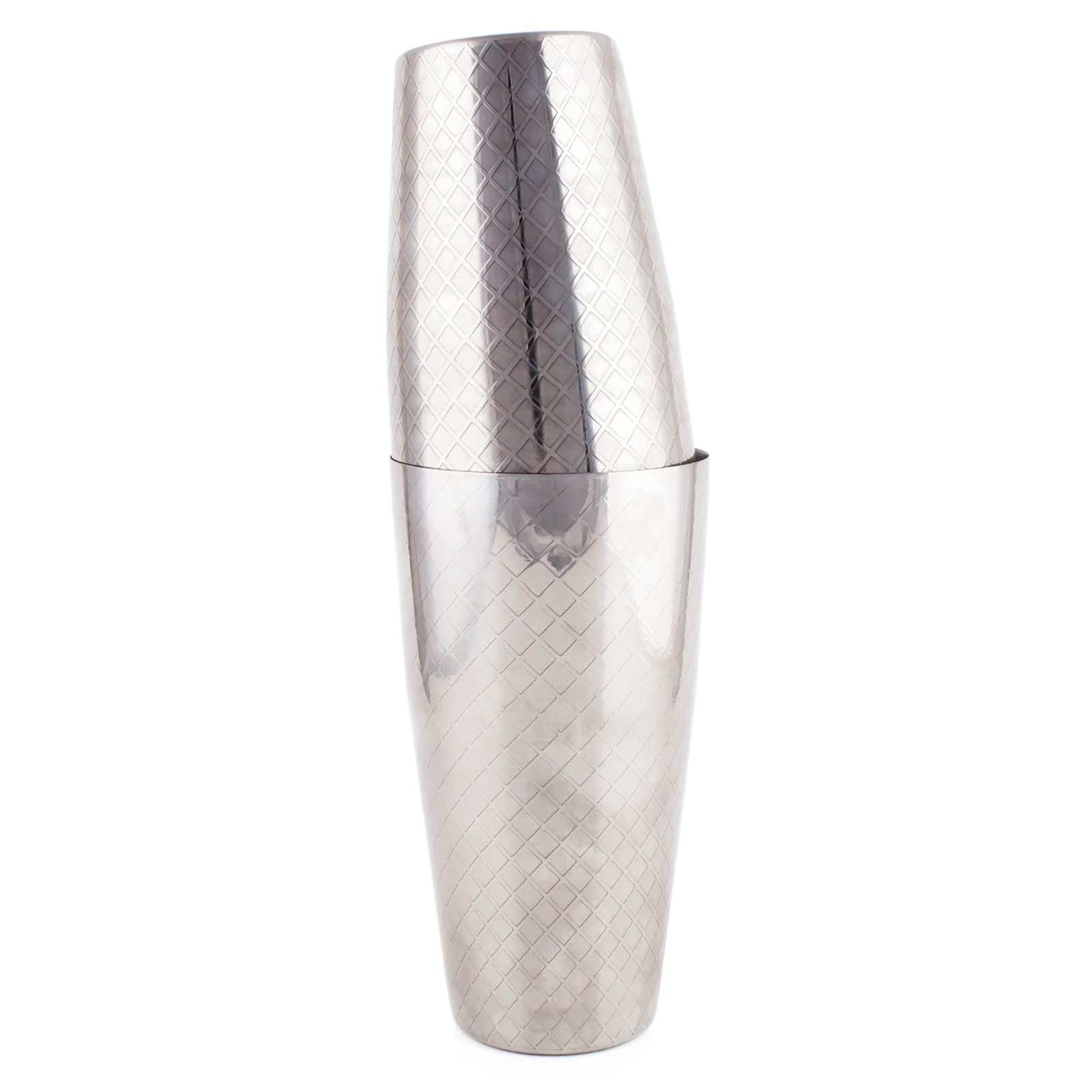 Stainless Steel - BarConic® 2 Piece Diamond Shaker Set - 18 & 28 ounce