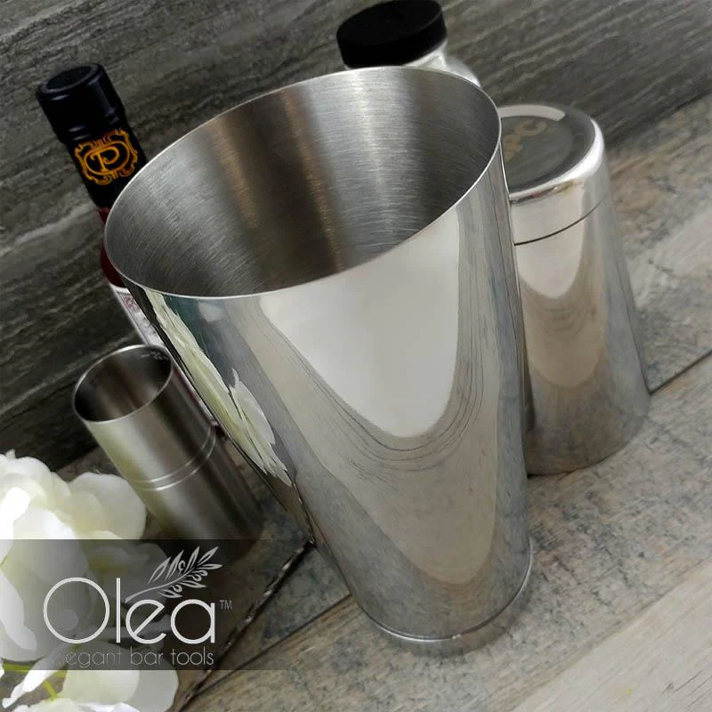 Olea™ Cocktail Shaker - 16oz Weighted - Stainless Steel - Image 2