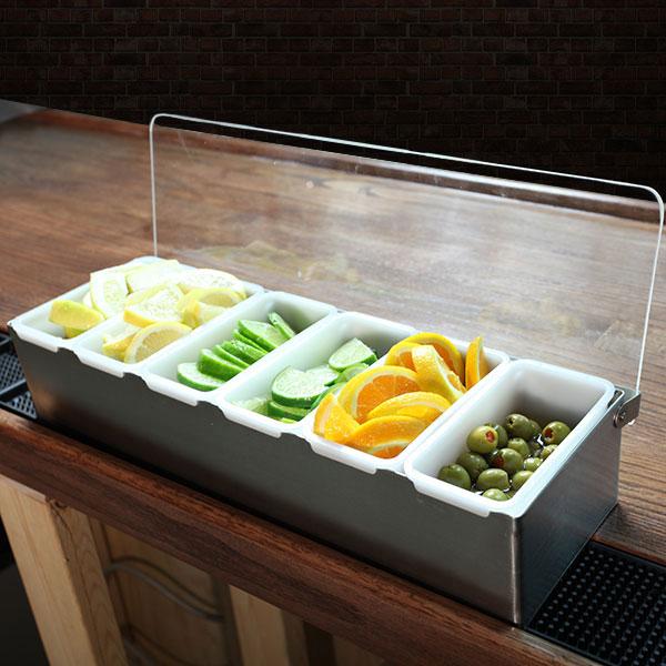 Stainless Steel Condiment Holders (Fruit Trays) - Image 2