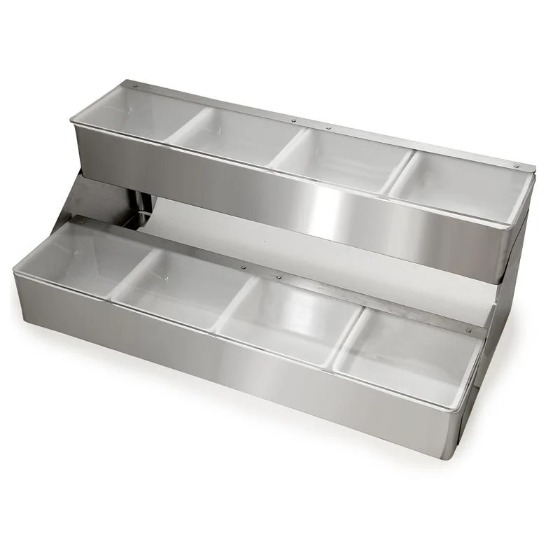 Condiment Holder - Double Decker - Stainless Steel - Image 3
