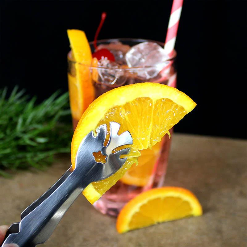 Stainless Steel Garnish / Ice Tongs - 7.25 inch - Image 2