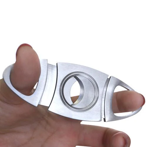 Guillotine Style Cigar Cutter Stainless Steel - Image 2