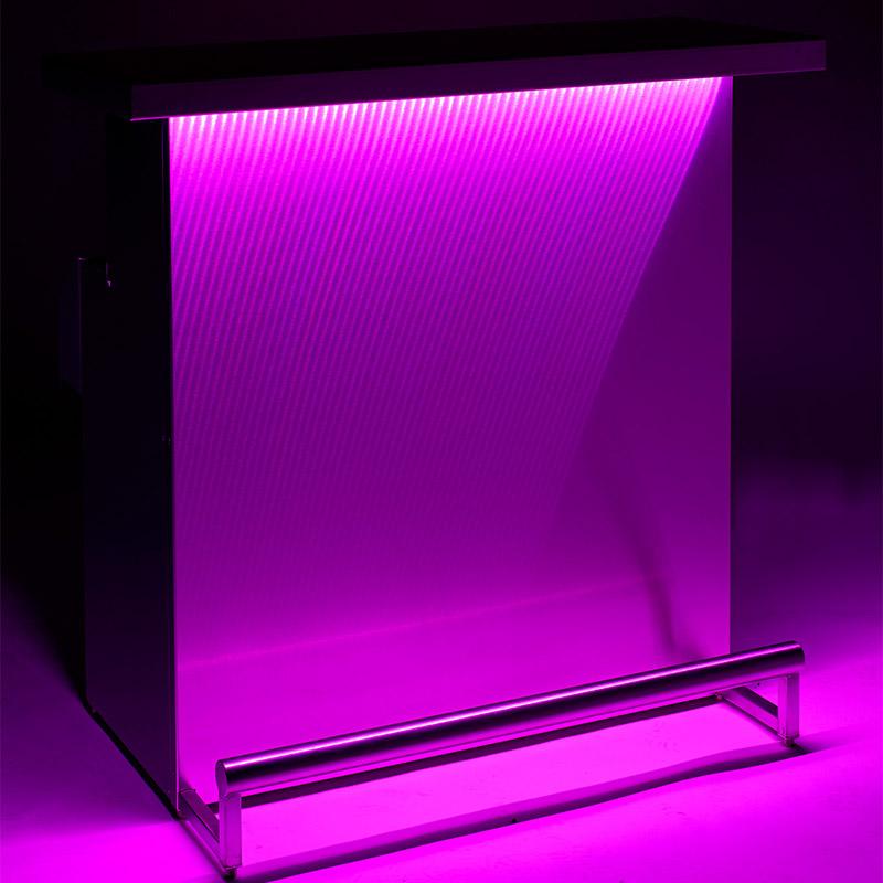 Stainless Steel Portable Bar with 3D Holographic Lighting and Integrated Ice Bin - Image 6