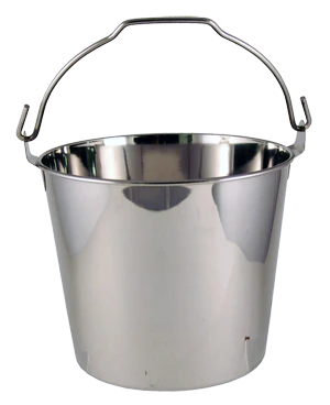 Stainless Steel Tool and Tip Bucket with Handle