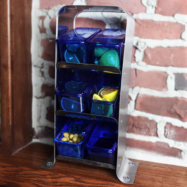 Stainless Steel Vertical Condiment Holder - Image 2