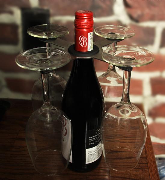 Stainless Steel Wine Glass Caddy - Image 3