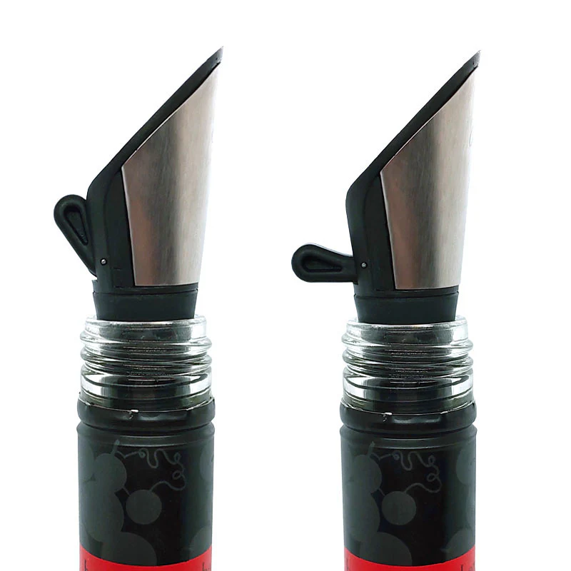 Stainless Steel Wine Pourer and Stopper - Pack of 2 - Image 3