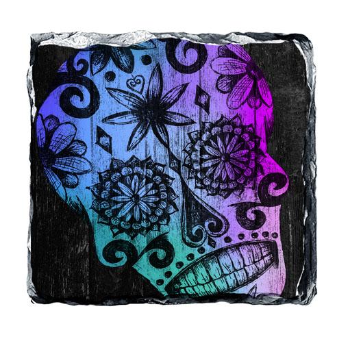Sugar Skull Rock Slate Coasters (Design Options) - Image 5