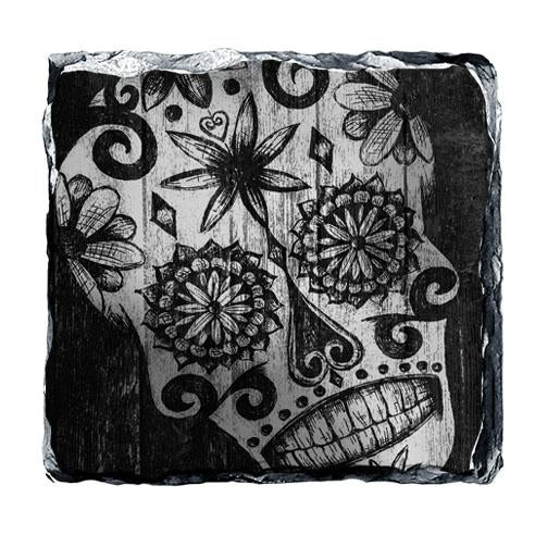 Sugar Skull Rock Slate Coasters (Design Options) - Image 6