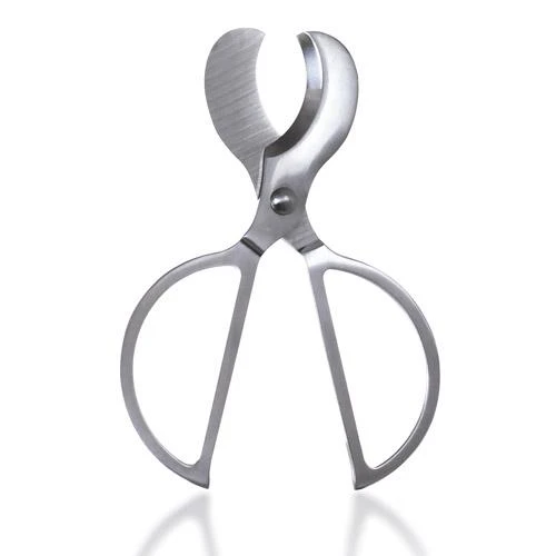 Cigar Scissors - Surgical Steel with Leather Carrying Case - Image 3
