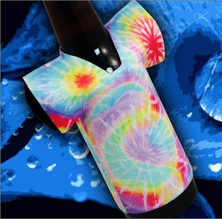 T-Shirt Style Bottle Cooler - Tie Dye
