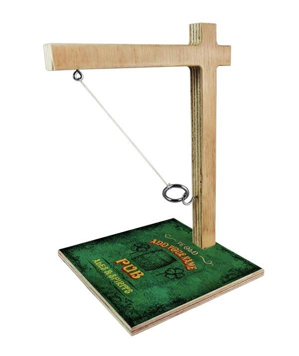 ADD YOUR NAME Large Tabletop Ring Toss Game - Irish - Image 3