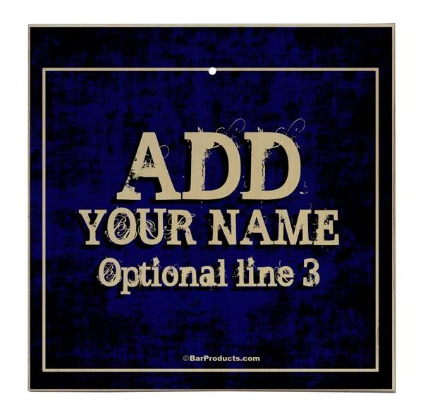 ADD YOUR NAME Large Tabletop Ring Toss Game - Grunge Blue - Image 4