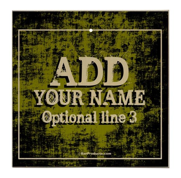 ADD YOUR NAME Large Tabletop Ring Toss Game - Grunge Gold - Image 4