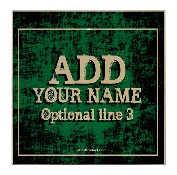 ADD YOUR NAME Large Tabletop Ring Toss Game - Grunge Green - Image 4
