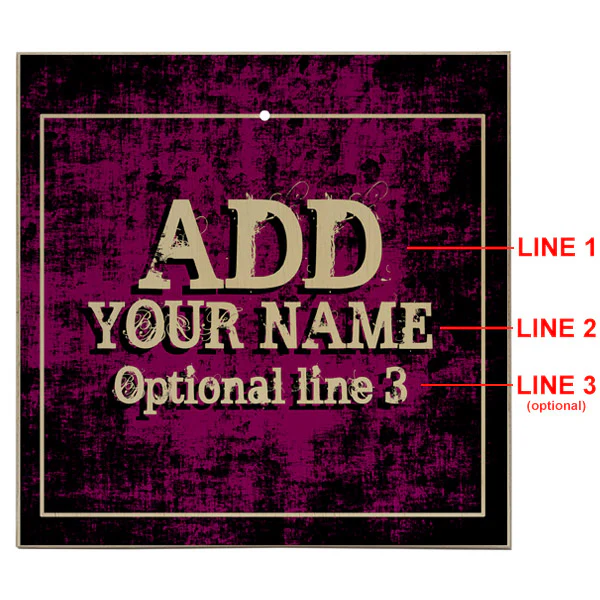 ADD YOUR NAME Large Tabletop Ring Toss Game - Grunge Pink - Image 2