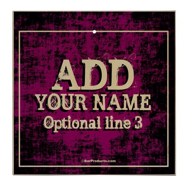 ADD YOUR NAME Large Tabletop Ring Toss Game - Grunge Pink - Image 4