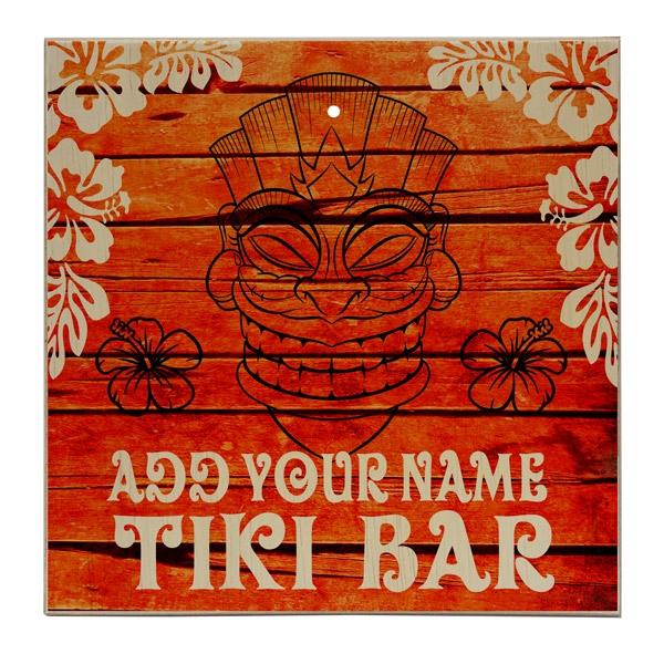 ADD YOUR NAME Large Tabletop Ring Toss Game - Tiki - Image 4